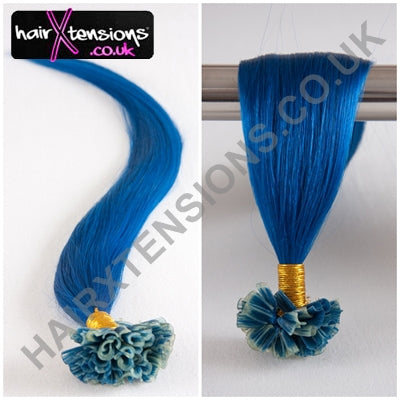 blue hair extensions