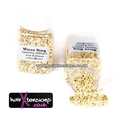 1000 Blonde Micro-Rings 4mm (Non-Silicone)