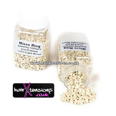 1000 Light-Blonde Micro-Rings 4.5mm (Non-Silicone)
