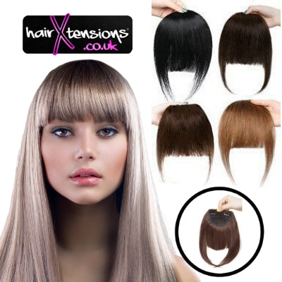 100% Human Remy Clip-In Fringe-Bang (#2 Dark Brown)