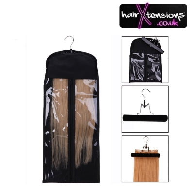 Hair Extension Storage Zipper Bag &amp; Hanger