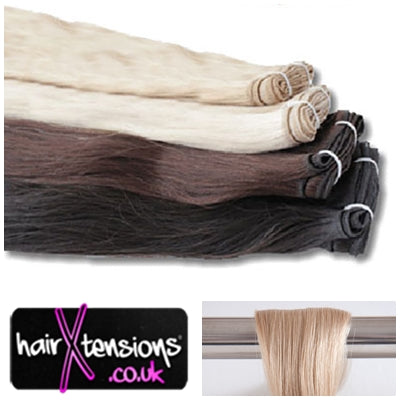 #16 Ash Blonde 18&quot; Remy Weft Hair Extensions