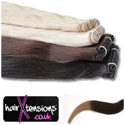 Ombre #2-#10 - 18&quot; Remy Weft Hair Extensions