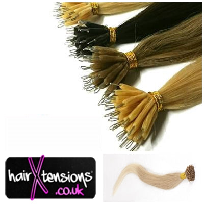 Ombre #20-#60 - 25 Strands Nano-Tip 18&quot; Remy Hair Extensions