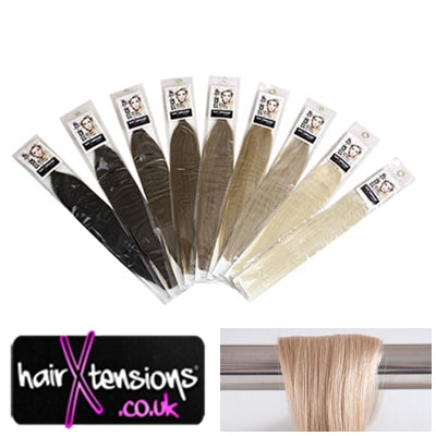 #16 Ash Blonde - 25 Strands 20&quot; Remy Stick-Tip Hair Extensions