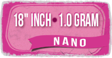 18 inch 1g nano tip hair extensions