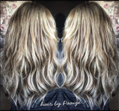 blonde mix hair extensions