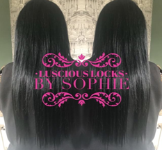 silky straight black hair extensions