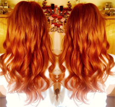 copper red hair extensions
