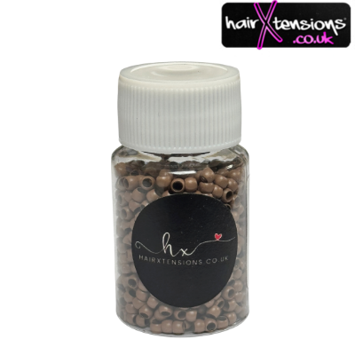 Light Brown - 3mm Nano Rings Approx 1000pcs (Non-Silicone)