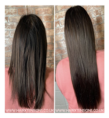 off black hair extensions
