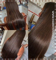 extra long brown hair extensions