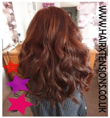 deep auburn hair extensions