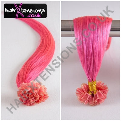 pink hair extensions
