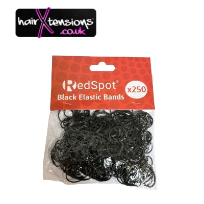 Hairdressing 15mm Black Rubber Bands 250pcs