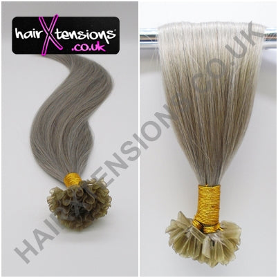 silver hair extensions