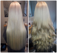 platinum blonde hair extensions