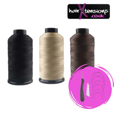 HairX Pro Hair Weaving Thread &amp; Needle Set