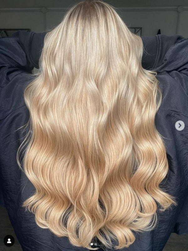 wavy blonde hair extensions