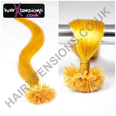 yellow hair extensions