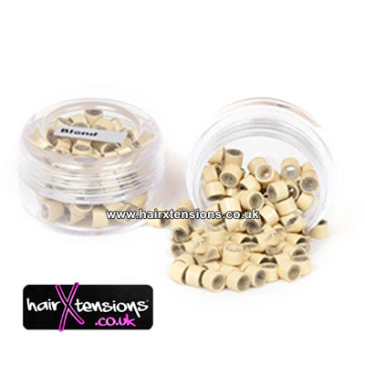 4mm Blonde Silicone Lined Micro Rings - Approx 100pcs