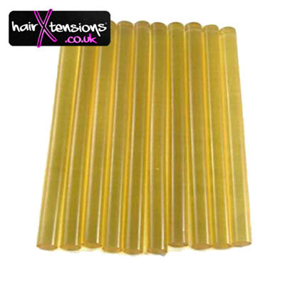 Small Amber Keratin Glue Sticks (Pack of 12)