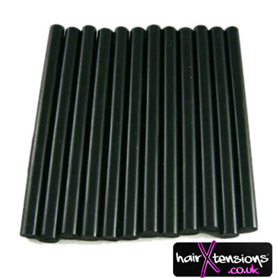 Small Black Keratin Glue Sticks (Pack of 12)
