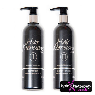 Hair Extensions Aftercare 250ml Twin Pack Shampoo and Conditioner