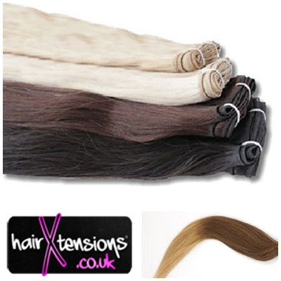 Ombre #8-#24 - 18&quot; Remy Weft Hair Extensions