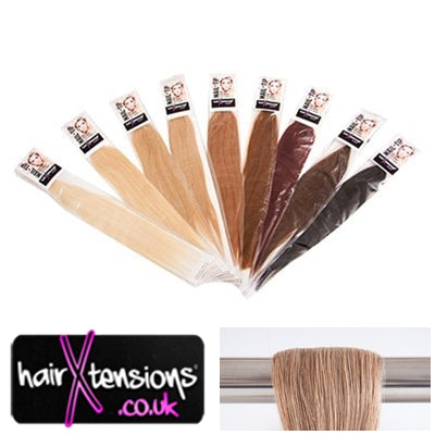 #10 Light Brown -25 Strands Nail-Tip 18&quot; Remy Extensions (1g)