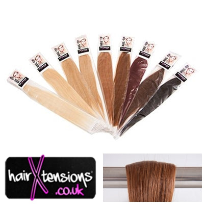 #30 Deep Auburn - 25 Strands Nail-Tip 22&quot; Remy Hair Extensions