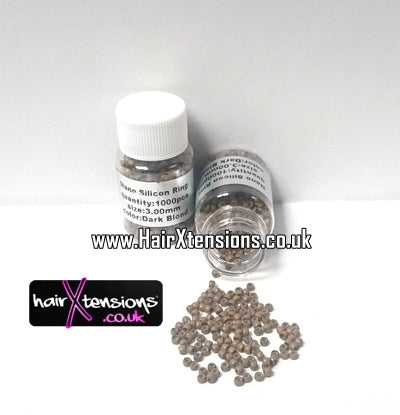 3mm Silicone-Lined Nano Beads (Dark Blonde)